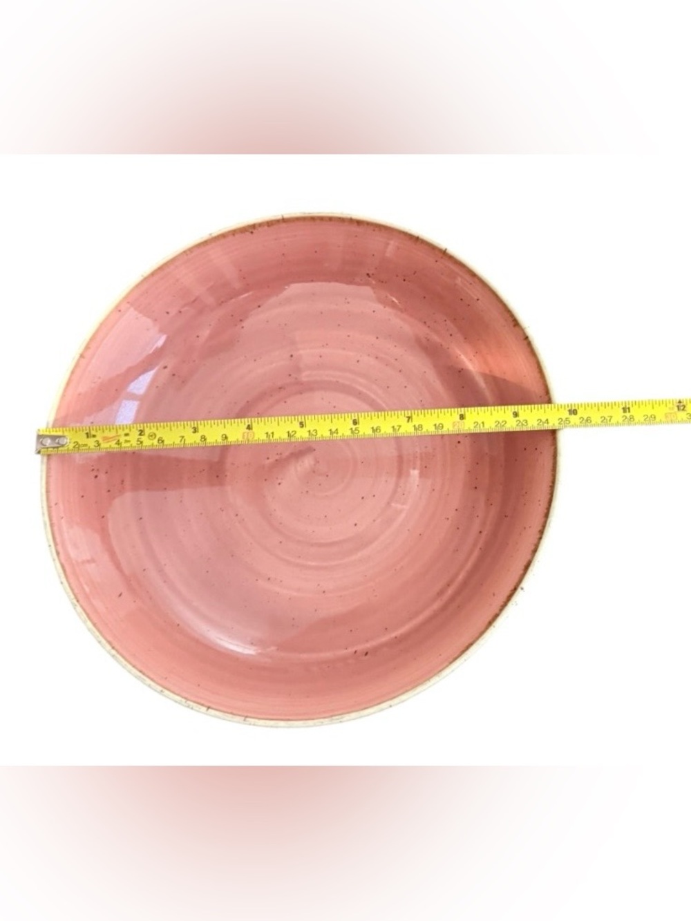 4 Churchill Stonecast rustic spiced orange 10”X 2” hand decorated wide rim bowls - Picture 5 of 6